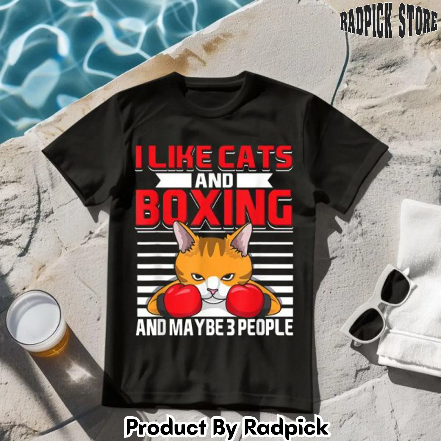 I like cats and boxing tshirt rp2618710